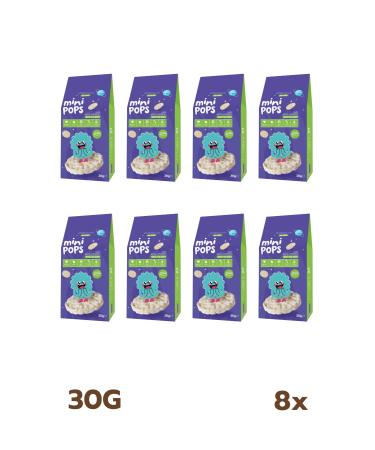 slimplus 8 Pack Mini Pops Snack Rice Crisps 30G