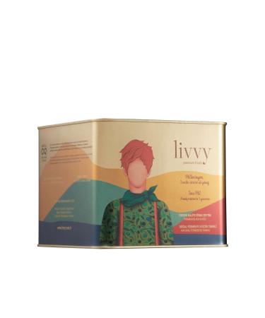 Livvy Premium Foods Livvy Naturally Fermented Small Grain High Quality Black Olives 1800 G