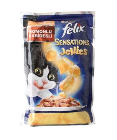 FELIX Pouch 20 Pieces X Sensations Salmon and Shrimp Cat Wet Food
