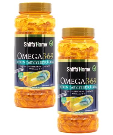 Shiffa Home Omega 3-6-9 1000mg 200 Capsules X 2 Pieces
