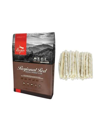 Orijen Regional Red Dog Food 2kg + 10 Milky Twist Bones