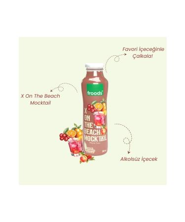 Froods X On The Beach Mocktail Juice (GLASS BOTTLE - METAL CAP)