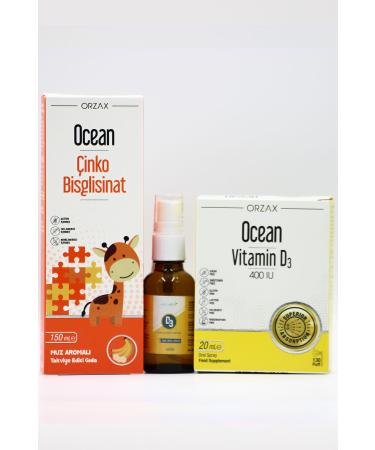 Ocean Immune Support Set for Children: Ocean Zinc Estellife D3 & Ocean Vitamin D3 400 IU