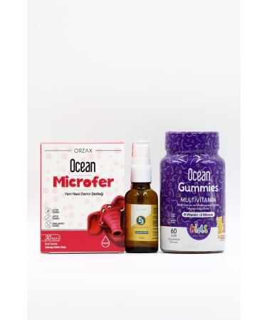 Iron and Immune Support Package for Children with Ocean Microfer Estellife D3 Ocean Propolis