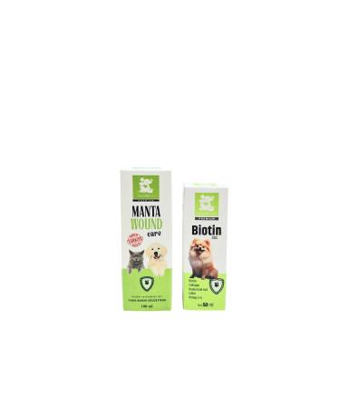 Nanbell Biotin + Mantawound Set for Dogs