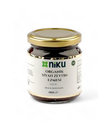 NIKU Organic Black Olive Paste 180 gr - Buy Online on GoSupps.com