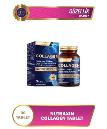Nutraxin Hydrolyzed Collagen 30 Tablets Type1 Type3