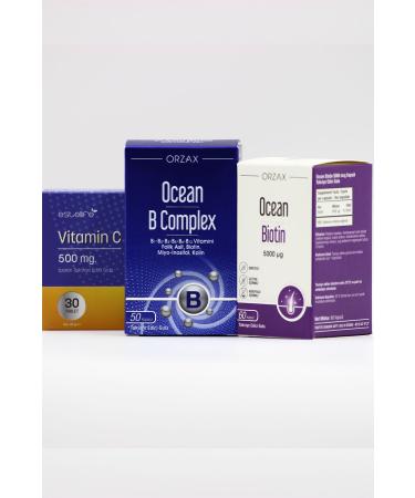 Ocean B Complex - Ocean Biotin 5000 g - Vitamin C 500 mg