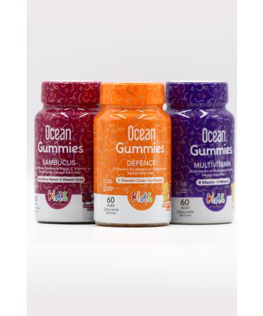 Ocean Gummies Sambucus Ocean Gummies Defense and Ocean Gummies Multivitamin Kids Pack - Buy Online on GoSupps.com