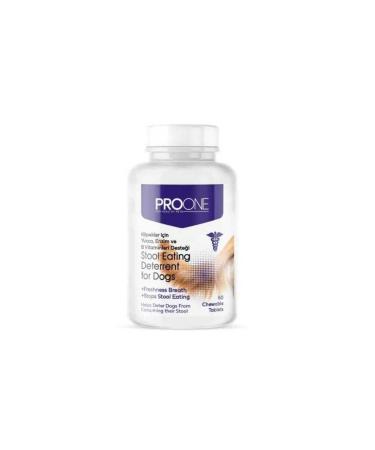 pro one Yucca Enzyme and Vitamin B Support Stool Eating Preventive Dog Tablet 60 Pieces