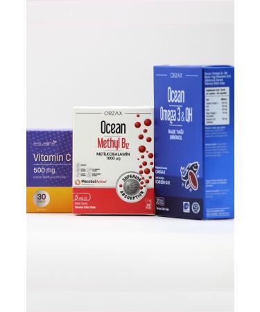 Ocean Product Set: Ocean Omega 3 QH & Methyl B12 & Vitamin C Trio
