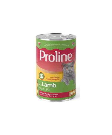 PROLINE Canned Lamb Meat Adult Dog Food in Sauce 400 Gr (12 Pieces)