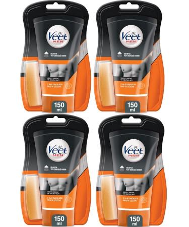 Veet Men In-Shower Hair Removal Cream - 150 ml 4 pieces