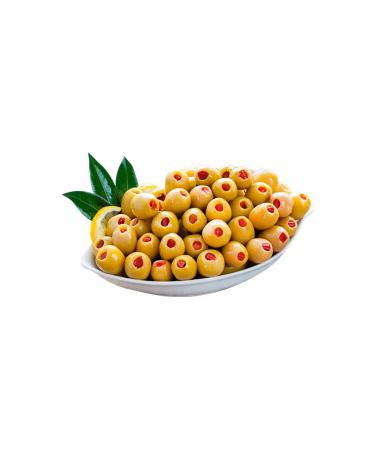 Teksen Pepper Stuffed Green Olives Campet Jar-700G