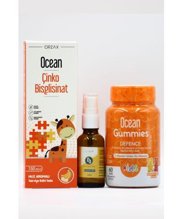 Ocean Kids Triple Immune Support Set: Ocean Zinc Estellife D3 & Ocean Gummies Defense - Buy Online on GoSupps.com