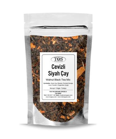 TOS The Organic Spices Walnut Black Tea Blend 100 gr (1st Quality) Walnut Black Tea Blend