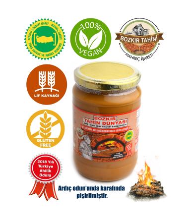 Kalayc o lu Bozk r Tahini World Bran-Free Bozk r Tahini 700 Gr. Glass