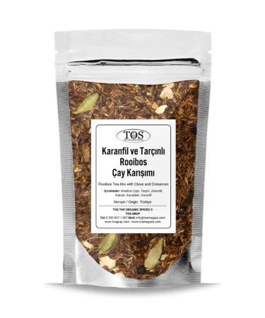 TOS The Organic Spices Clove and Cinnamon Rooibos Tea Blend 250 gr (1st Quality) Clove and Cinnamon Rooibos Tea Blend