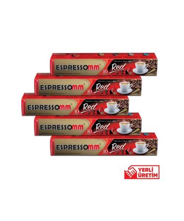 ESPRESSOMM Nespresso Compatible Red Capsule Coffee (50 PCS)