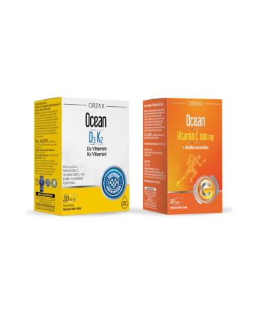 Ocean Ocean Vitamin D3 400 Spray 20 ml + Ocean Vitamin C 1000 mg 30 Tablets