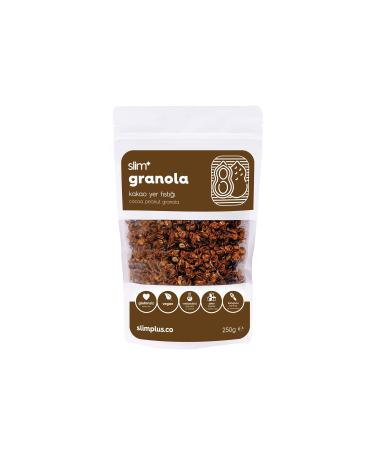 Slim+ Cocoa Peanut Gluten Free No Added Sugar Vegan Granola 250gr