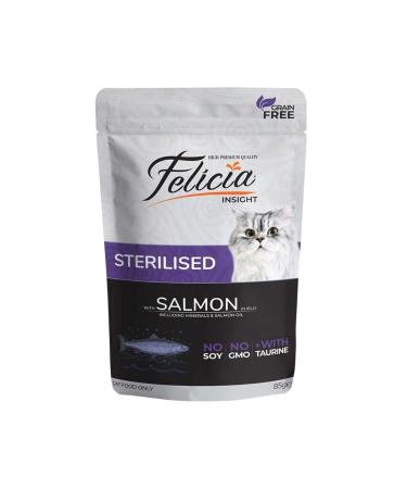 Felicia Salmon Sterilized Cat Pouch Food 85 Gr X 6 Pieces