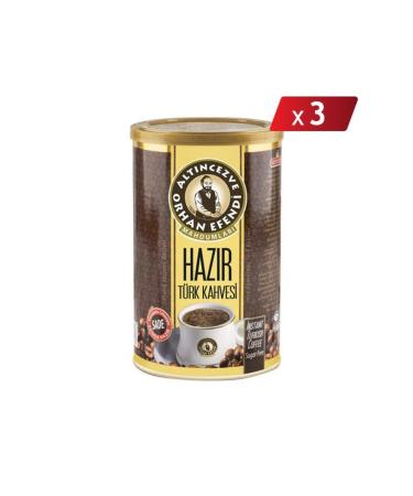 Alt ncezve Orhan Efendi Instant Turkish Coffee Plain 500 Gr - 3-PACK