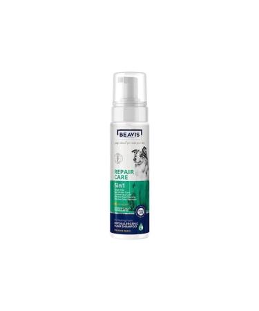 BEAVIS Repair Care 5 In 1 Foam Aloe Vera Extract Foam Shampoo for Dogs 200 ml