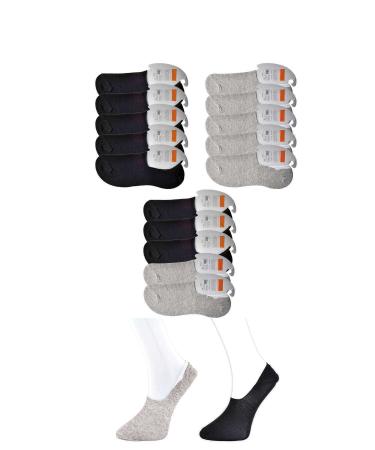 Skygo Gray Men's Invisible Socks 15 pairs