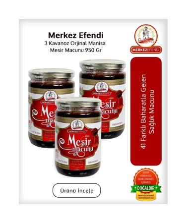 Merkez Efendi 3 Jar Manisa Mesir Paste 950 gr