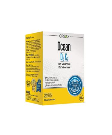 Ocean Ocean Supplementary Food Drops Containing Vitamin D3 and K2 20 ml