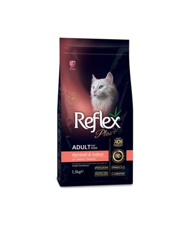 Reflex Plus Hairball Salmon 1.5 Kg Adult Cat Food
