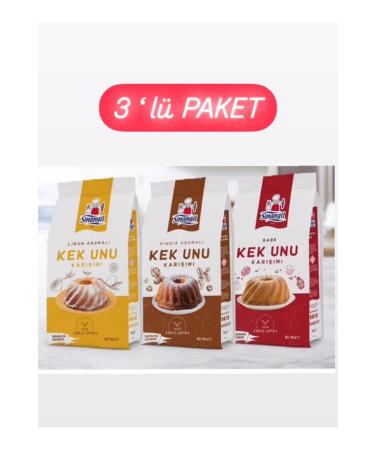 Sinangil S NANG L CAKE FLOUR 3 PACK PLAIN-LEMON FLAVOR-HAZELNUT FLAVOR