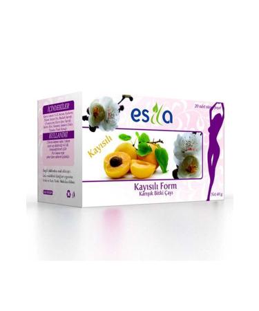 ES LA Apricot Form Herbal Tea Filtering Bag 20 Pack