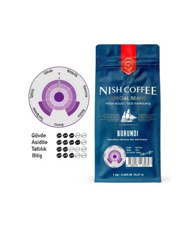 Nish Coffee Nish Filter Coffee Burundi 1 Kg Coffee Beans