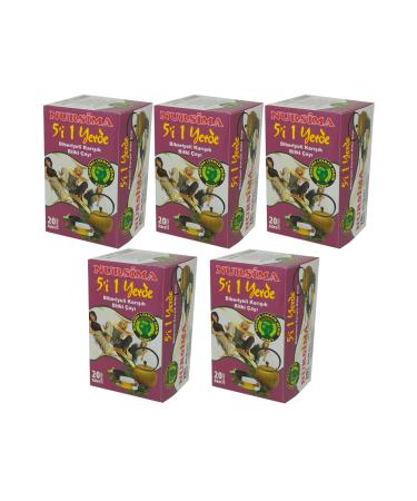 Nursima 5 in 1 Rosemary Mixed Herbal Tea 20 Filter Bags 5 Boxes