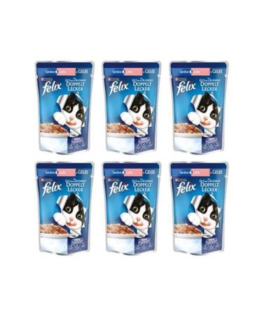 FELIX Purina Felix Double Flavor Salmon & Sardine Wet Cat Food (Buy 6 Pay 5)