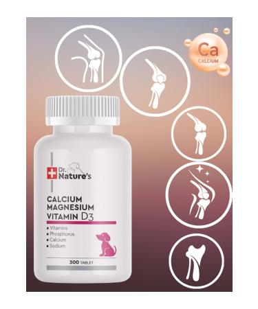 Dr. Nature's Drnatures Dog Calcium Magnesium Dog Calcium Joint Support Nutritional Supplement (300 Tablets) - Buy Online on GoSupps.com