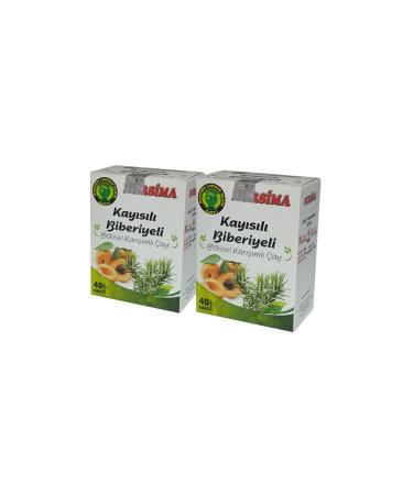 Nursima Apricot Herbal Tea Set 2 Pieces X 40 Pcs