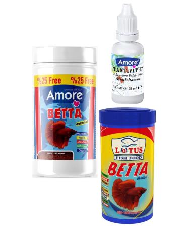 AMORE Guppy-Angel-Platy-Moli Tropical Mix 125 ml Protect Mix 100 ml Multivitamin
