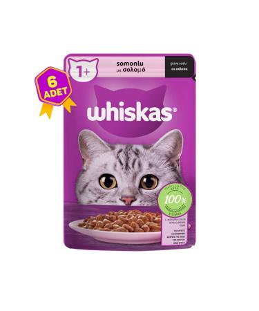 Whiskas Salmon Pouch Complete Cat Food Canned 6 X 85 Gr.