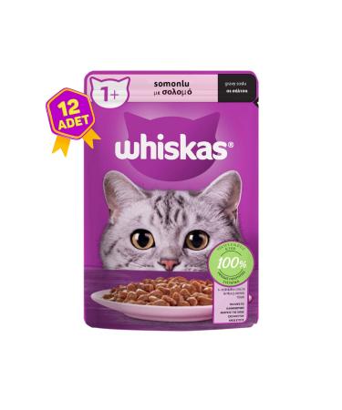 Whiskas Salmon Pouch Complete Canned Food for Adult Cats 40 X 85 Gr.