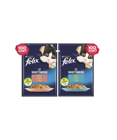 FELIX Felix Tuna and Salmon Mixed Pouch Cat Wet Food Canned 200 X 85 Gr.
