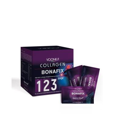 Voonka Collagen Bonafix Type I II III Food Supplement 30 Sachets New