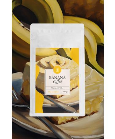 Mim and More Banana Coffee - Banana Flavored Coffee Beans 200 Gr - Buy Online on GoSupps.com