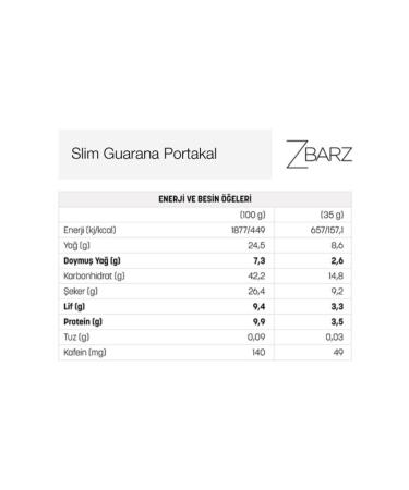 Zbarz Slim Guarana Orange Bar 35 G (12 PIECES) - Buy Online on GoSupps.com