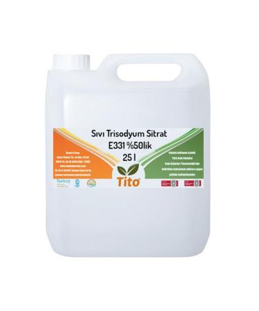 Tito Liquid Trisodium Citrate E331 Plik 25 Liter