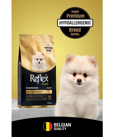 Reflex Plus Pomeranian Puppy Chicken Dog Food Hypoallergenic New Product 1.5 Kg
