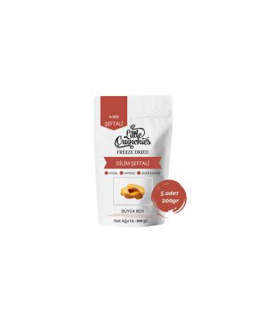 Little Crunchies Freeze Dried Sliced Peaches - 1 Kg. - Large - Freeze Dried 5x200 Gr.