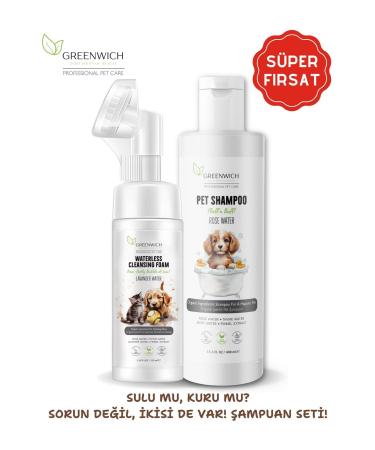 Greenwich Zero Point of Beauty Body Paw Shampoo Set Sensitive Skin Flea Parasite Odor Eliminator Cat Dog Vegan Organic